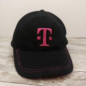 T-Mobile Baseball Cap Hat Black Magenta One Size Men Women Unisex